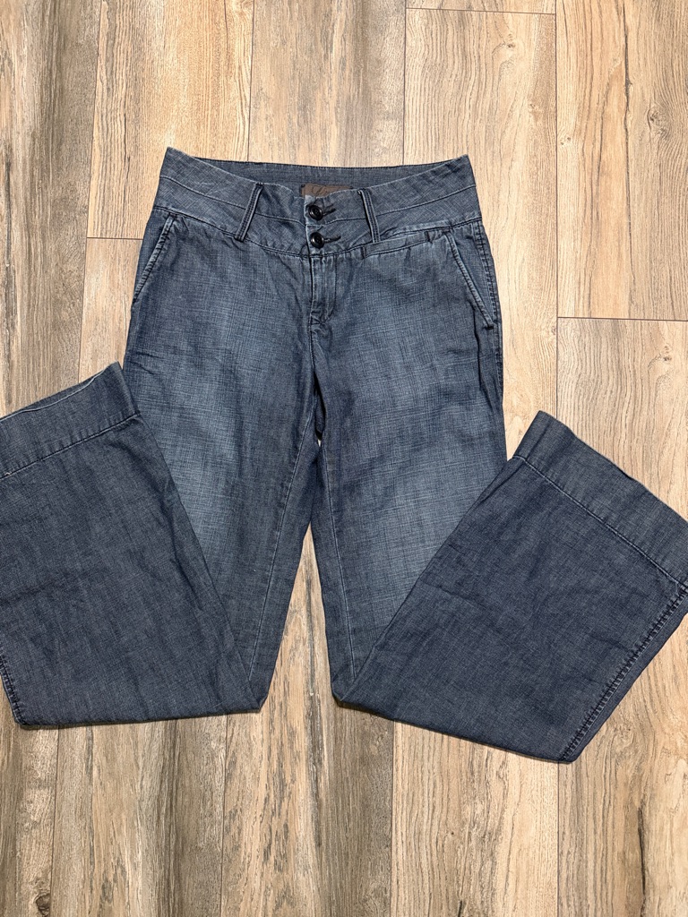 Lucky Brand Dark Blue Denim Pants With Black Label